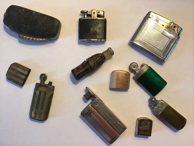 Lot ancien briquet essence gaz petrol lighter imco ronson silver match vintage