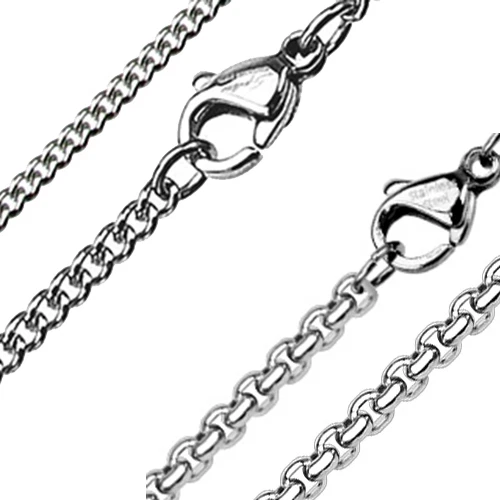 Collier Chaîne D'ancre En Acier Inoxydable - Or, Argent, Noir - Unisexe - Neuf Sans Emballage