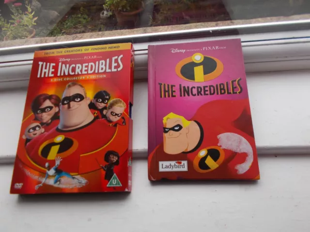 Disney Pixar The Incredibles Ladybird Book & 2-Disc Collector's edition DVD