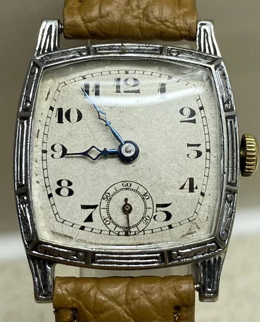 GENTS ART DECO 1930s “ Banner Watch Co” Of NEW YORK 15 Jewels TANK