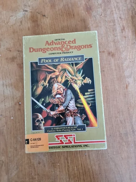 Vintage C64/128 - Dungeons & Dragons: Pool of Radiance -  Complete