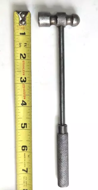 a) Vintage Small Metal Jewelers Machinist Ball Peen Hammer overall weight 4 oz
