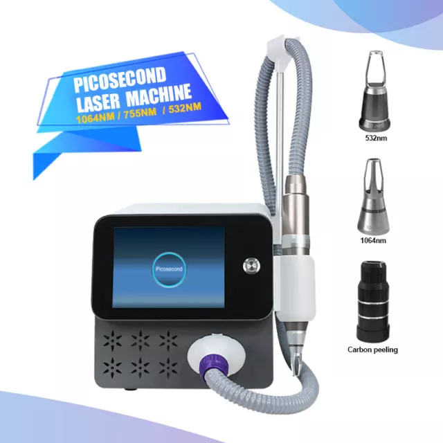 Beauty salon portable picosecond q switch nd yag laser tattoo removal machine