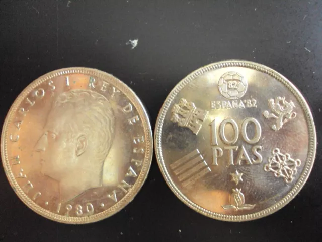 Moneda De 100 Pesetas Juan Carlos I 1980 *19-80 Sin Circular De Cartucho.
