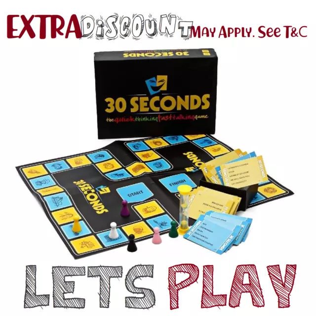 30 SECOND Family Hot Fun Board Game Kid Party Toy Adult Educational