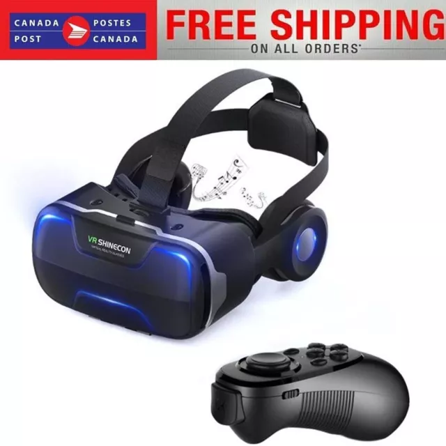 4.0 Virtual Reality 3D VR Box Headset Glasses Box With VR Controller 3D stereo