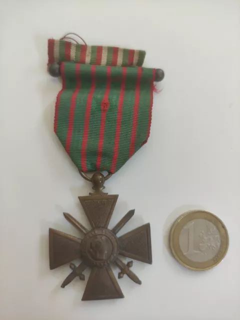 France, Croix de Guerre, Une Etoile, Médaille, 1914-1918,