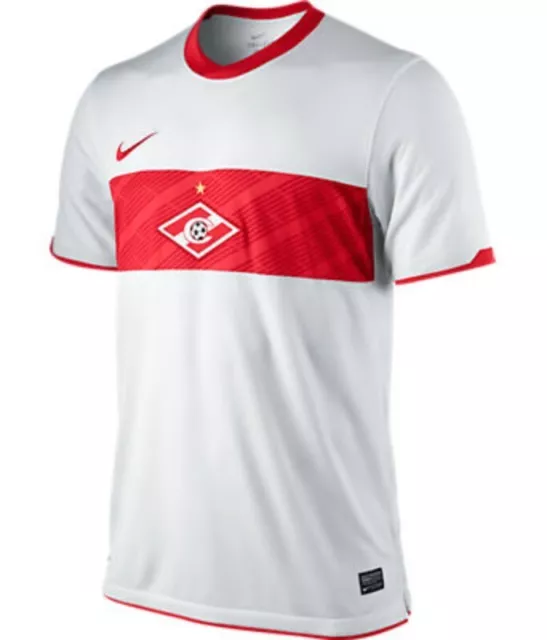 SPARTAK MOSCOW 2013/14 HOME (XL) NIKE RED WHITE S/S RUSSIA FOOTBALL SOCCER  SHIRT
