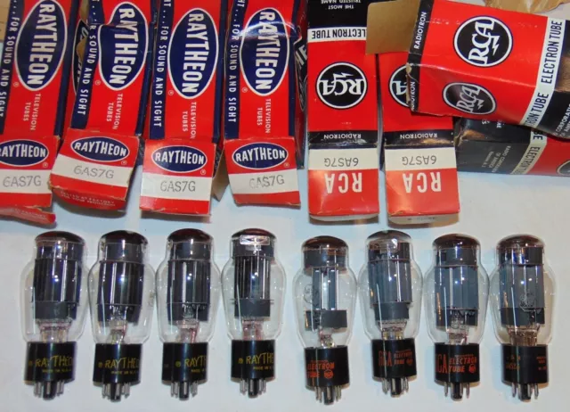 8 Eight* Perfect Nos Nib 6As7G 5998 6080 6Н5С A1834 421-A Cv2523 Tubes Usa 1960S