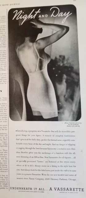 1937 womens Nemo one piece girdle foundations bra vintage ad