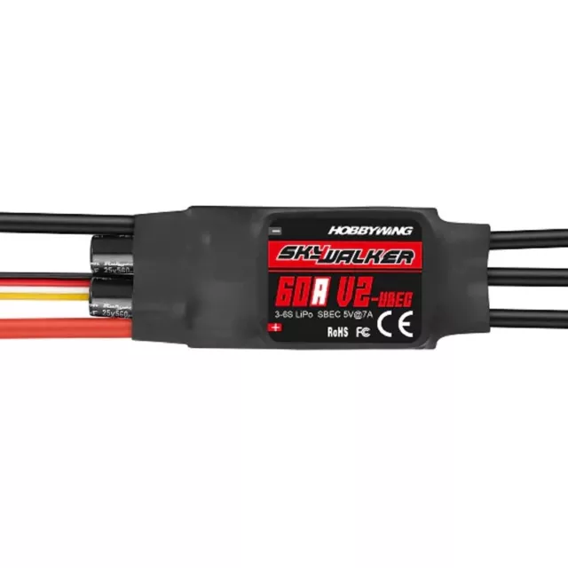 30216101 HobbyWing Skywalker 60A-UBEC V2 Speed Controller