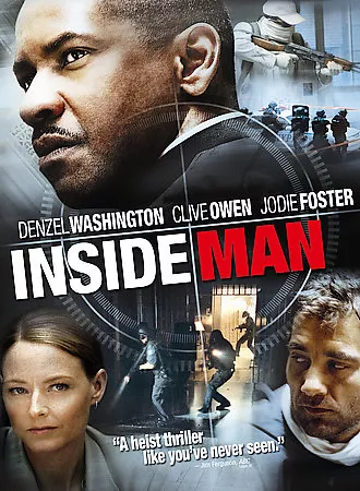 Inside Man ~ DVD 2006 Fullscreen ~ Denzel Washington | Clive Owen | Jodie Foster