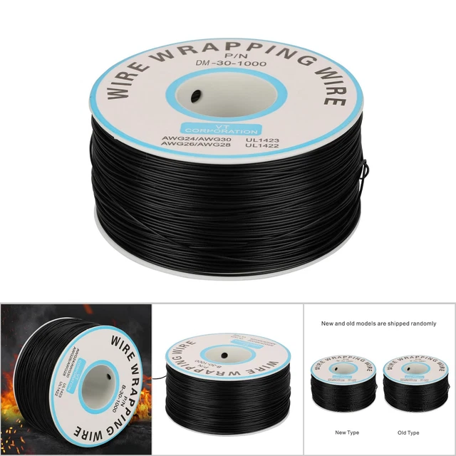 1Roll Wire-Wrapping Single Copper Wire Strand 30AWG Cable 0.25mm ✈