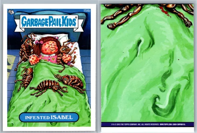 2013 Topps Garbage Pail Kids Brand-New Series 3 GPK Card Infested Isabel 154b