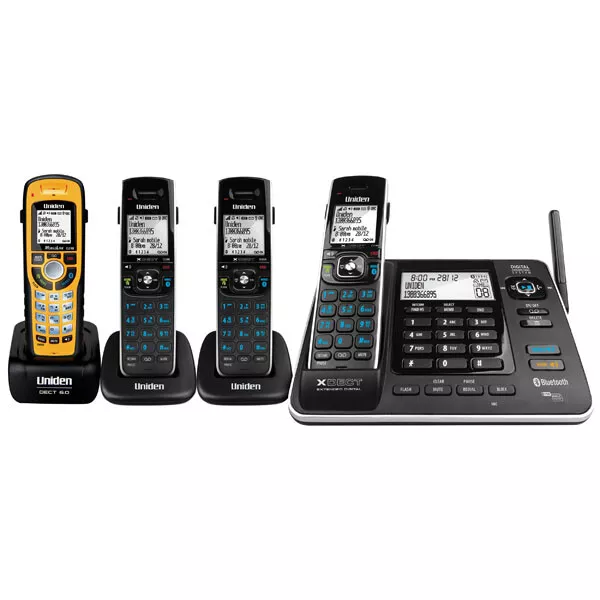 Uniden XDECT 8355 +3WP Cordless Phone Quad Package