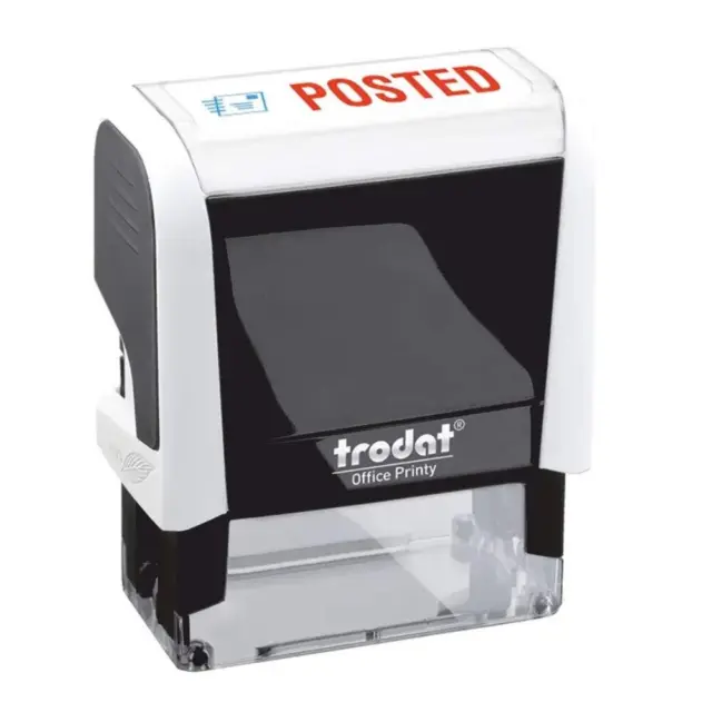 Trodat 18 x 46 mm Printy Office Self Inking Posted Stamp - White