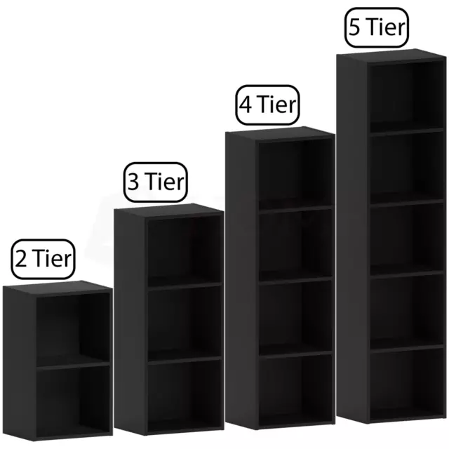 Bibliothèque en bois à plusieurs niveaux étagères d'affichage unité de rangement cubes d'étagère 3