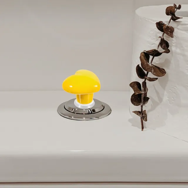 2 pz pulsante WC a forma di cuore strumenti di assistenza pulsante WC pulsante serbatoio WC maniglia superiore