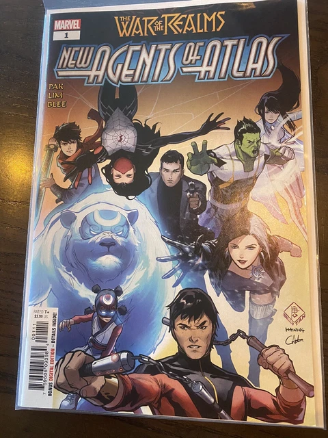 War of the Realms New Agents Atlas #1 - 1st Wave,Aero,Luna Snow,Crescent