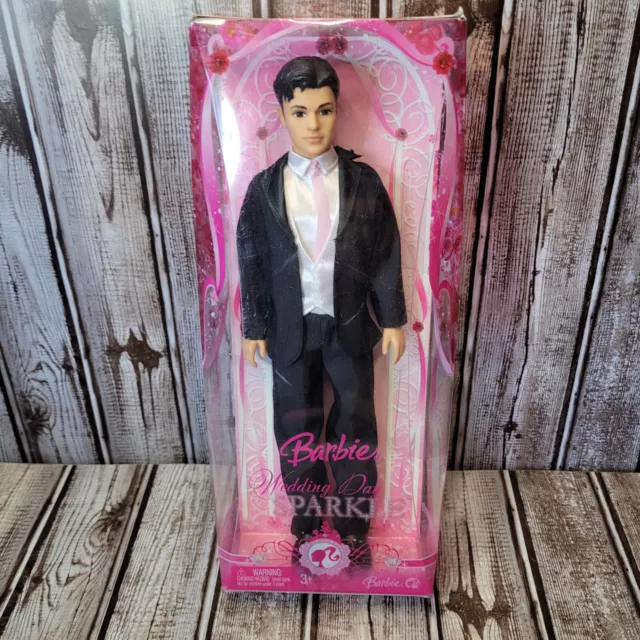 Barbie Wedding Day Sparkle Groom Doll Brunette Mattel 2008 No. N8283 NEW