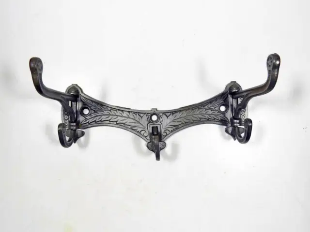 A Rare Antique Break-Down Travel Hook Decorative Cast Iron Dated 1879 on Back