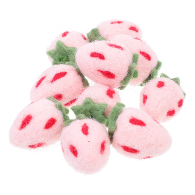 10 piezas accesorios decorativos para el cabello de cerdo rosa fieltro