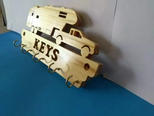 5th wheel trailer key holder wood (keyholder) 3