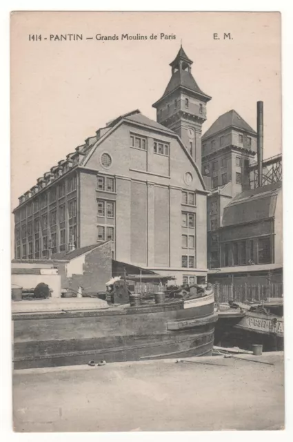 Cpa 93 - Pantin: Grands Moulins De Paris (Seine-Saint-Denis) Written