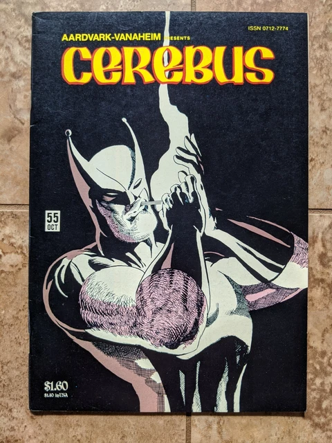 Cerebus #55 Aardvark Vanaheim Dave Sim 1st Print Wolverine Parody 8.5 VF