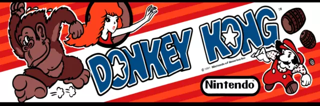 Arcade Machine Banner/Marquee for light box - Donkey Kong