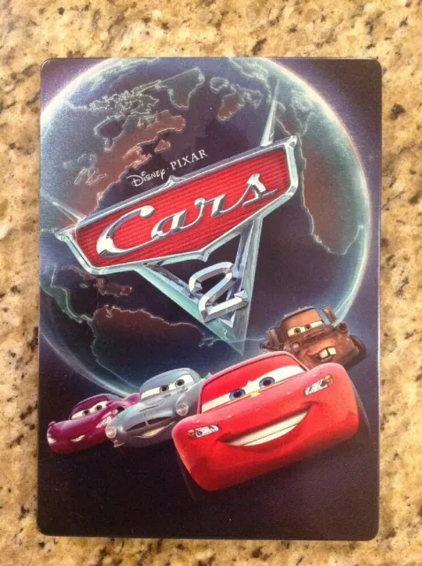 Funda de Coleccionista Disney Pixar Cars 2 Steelbook & Cars 2 (Blu ray/DVD, 2 discos) RARA 2