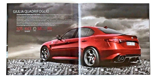 2016 Alfa Romeo Giulia Sales Brochure Quadrifoglio Giulia Ti 18 Interio Photo AD