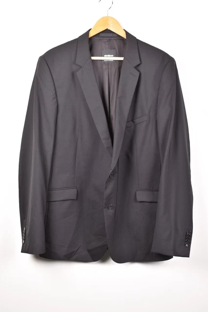 Strellson L-ALLEN Herren Schwarz Jacke Blazer Größe EU56 UK46