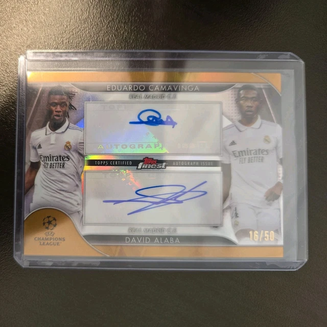 2023 Topps Finest Camavinga Alaba Auto