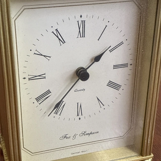 FOX AND SIMPSON carriage clock £10.02 - PicClick UK