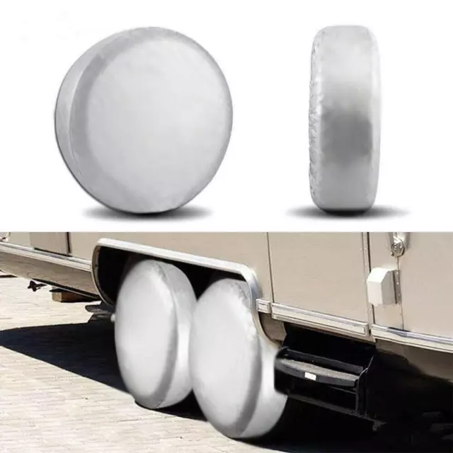 30-32" Waterproof Wheel Tire Cover &Tyre Car RV Trailer Camper Sun Protector AU