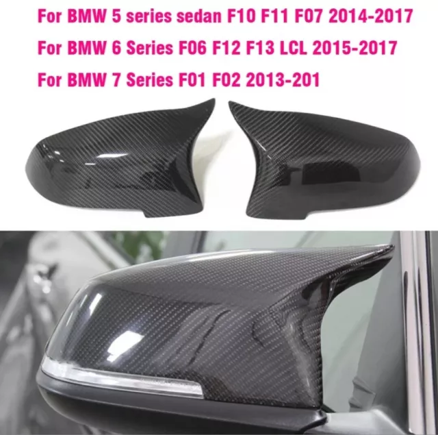 Coques Retroviseurs Carbone pour BMW F10 F11 F12 F13 F01 F02 F03 F06 Serie 5 6 7