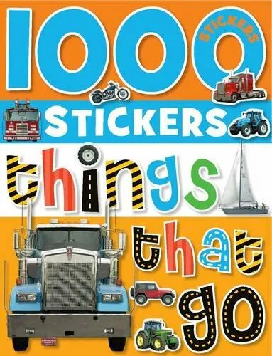 1000 Stickers Things That Go by Bugbird, Tim 1848792476 FREE Shipping
