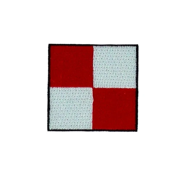 PATCH ECUSSON BRODE applique drapeau code signaux maritime backpack O Oscar EUR 2,99 - FR