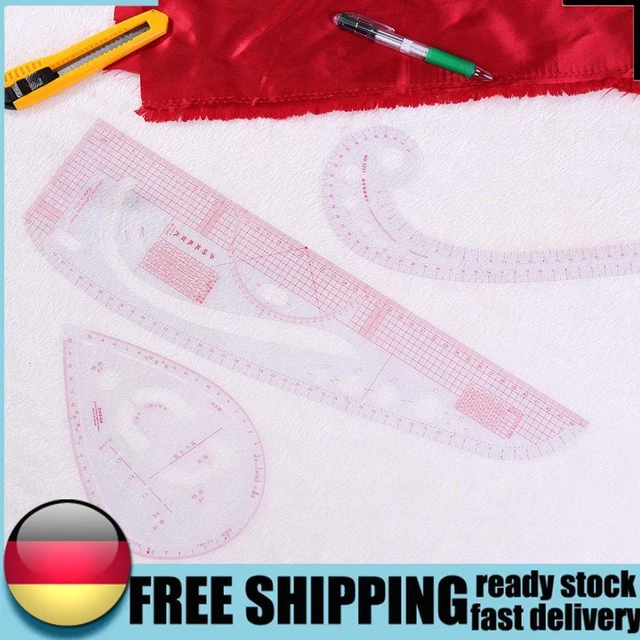 6pcs/Set DIY Multifunktions Quilting Naht nähen Patchwork Zeichnung Herrscher DE