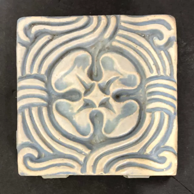 Glazed Floral Tile California Batchelder Vintage