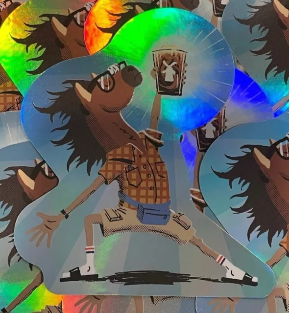 DUTCH BROS STICKER National Cold Brew Day 4/20/2023 Holographic Horse