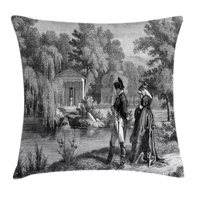 Ancien Housse de Coussin Napoleon Femme Garden