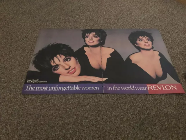 Rsm22 Advert/Picture 12X20 Revlon : Liza Minnelli