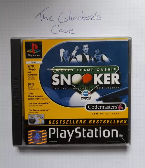 Play Station 1 - World Championship Snooker - Codemasters - 2000