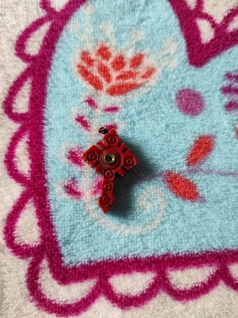 Pendentif Ancien Porte-photo Avec Onyx Et Croix - Bijou Religieux XIXème Siècle - Occasion Bon état