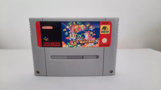 Super Bomberman 3 for SNES Console Working Cartridge 