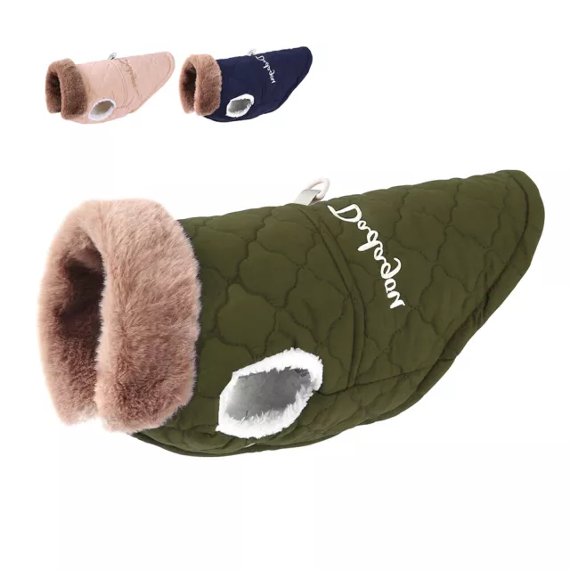 Cappotto Impermeabile per Cani Inverno Giacca Gilet in Pile Cane Taglia Piccola