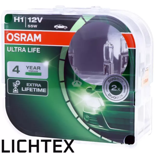 OSRAM UltraLife - längere Lebensdauer Halogen Scheinwerfer Lampe NEW