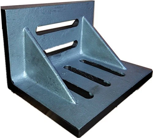 HHIP 3402-0303 6" x 5" x 4-1/2" Slotted Angle Plate, Webbed